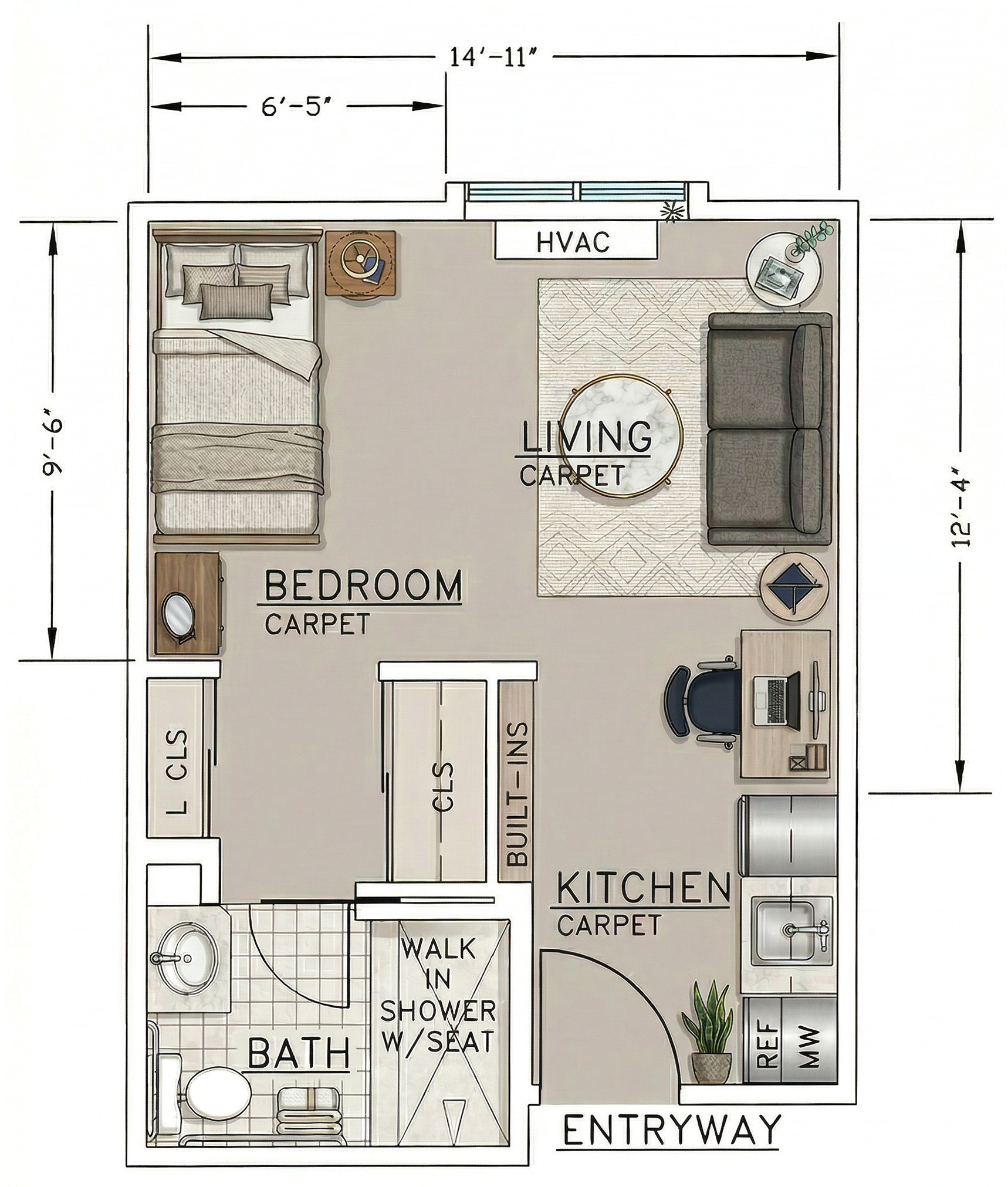 Studio floor plan